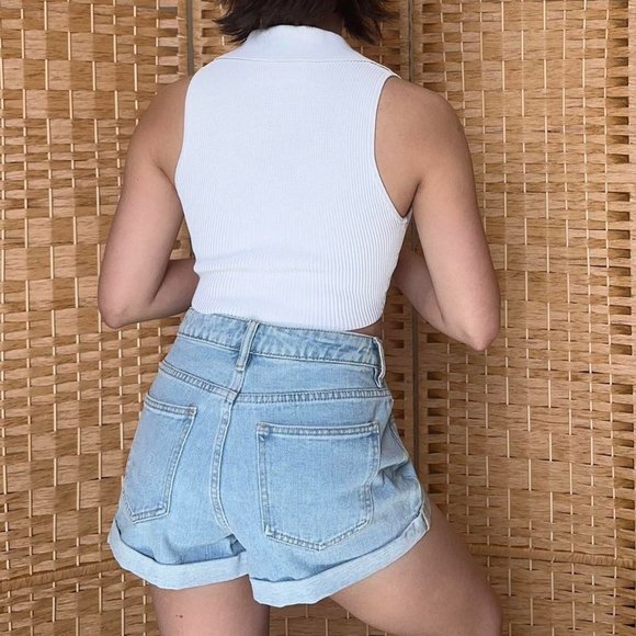Light Wash, High-Waisted, Mom Shorts from PacSun - Picture 2 of 4